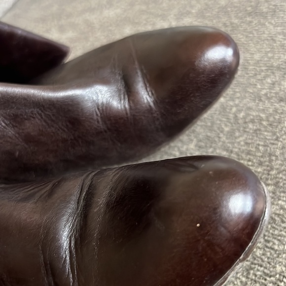 Bee Brown Leather boots Size 6 Made In Italy - Picture 7 of 15